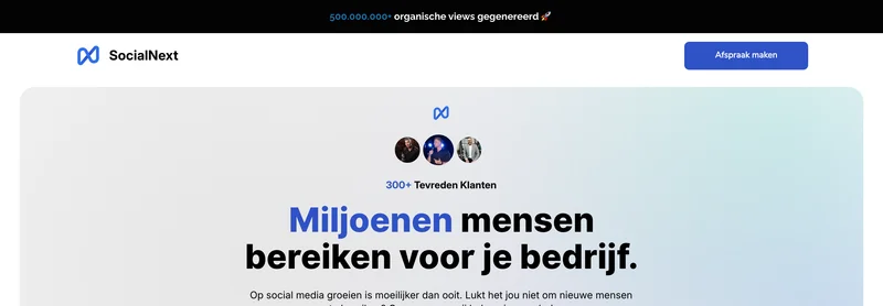 SocialNext — homepage